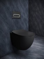 Ravak Chrome Uni RimOff fekete - perem nélküli fali WC