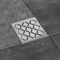 Ravak SN501 padlóösszefolyó, rozsdamentes acél ráccsal 10,5x10,5 cm