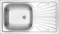 Deante Techno 76x43,5 cm rozsdamentes acél mosogató, 1 medence + csepegtető