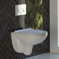 Wellis Bella Rimless - perem nélküli fali WC + Bella Slim lecsapódásmentes WC ülőke szett - KIÁLLÍTO