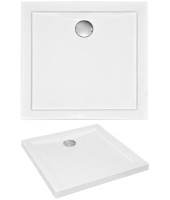 Besco Aquarius Slim (alacsony) szögletes 90x90x5,5 cm akril zuhanytálca