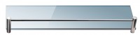Uno - Quattro 40x10 cm polc, 6 mm satinato (nem átlátszó) üvegből, rozsdamentes acél keret 06 44-99