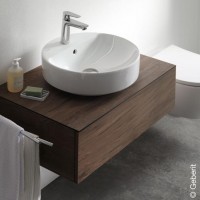 Geberit VariForm pultra ültethető mosdó, kerek, csaplyuk-peremmel, 45 cm KIÁRUSÍTÁS, UTOLSÓ DARAB