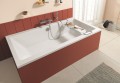 Villeroy & Boch Targa Plus Duo akril kád 170x75 cm + vízszintező kádláb + Alcaplast automata k�
