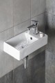 Sapho Minos 40x22 cm fali kézmosó, jobb oldali csaplyukkal 4059
