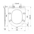 Sapho Galia Slim Soft Close - lecsapódásmentes WC ülőke