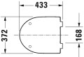 Duravit Durastyle No.1 Compact lecsapódásmentes WC ülőke, nemesacél zsanérral