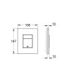 Grohe Skate Cosmopolitan nyomólap, fekete 38732KF0