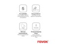 Ravak Walk-In Wall zuhanyfal 80 cm, fekete profillal