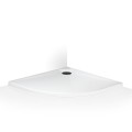 Roltechnik Marmo Neo 80x80 cm íves, öntöttmárvány zuhanytálca