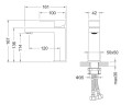 Arezzo Design Cubefield mosdócsaptelep, króm AR-4401CR