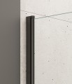 Aqualine Vilma 60x140 cm kádparaván, fekete profillal