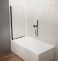 Aqualine Vilma 60x140 cm kádparaván, fekete profillal