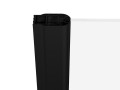 Ravak Chrome CSD1 90 cm nyíló zuhanyajtó, fekete profillal