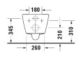 Duravit D-Code Rimless - perem nélküli fali WC + lecsapódásmentes WC ülőke SZETT