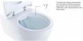 Geberit Selnova Rimless, perem nélküli fali WC, íves