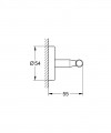 Grohe Bau Cosmopolitan fali kétoldalas akasztó 40461001