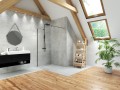 Roltechnik New Trendy Velio Black Walk In zuhanyfal 80x200 cm